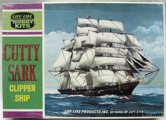 Life-Like Cutty Sark Clipper Ship - (ex-Pyro), B248-125 plastic model kit